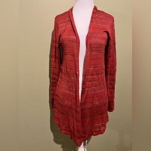 41 Hawthorn Red‎ Open-Front Cardigan